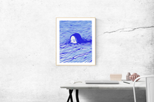 Load image into Gallery viewer, Fine Art Print Blue Waves (40,6 x 50,8 cm)
