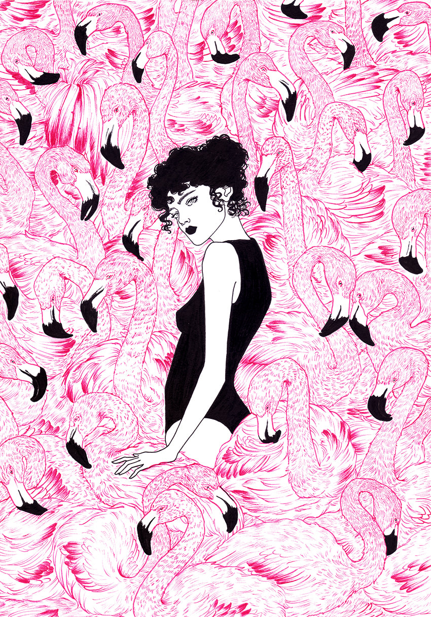 Art Print Flamingo Dream