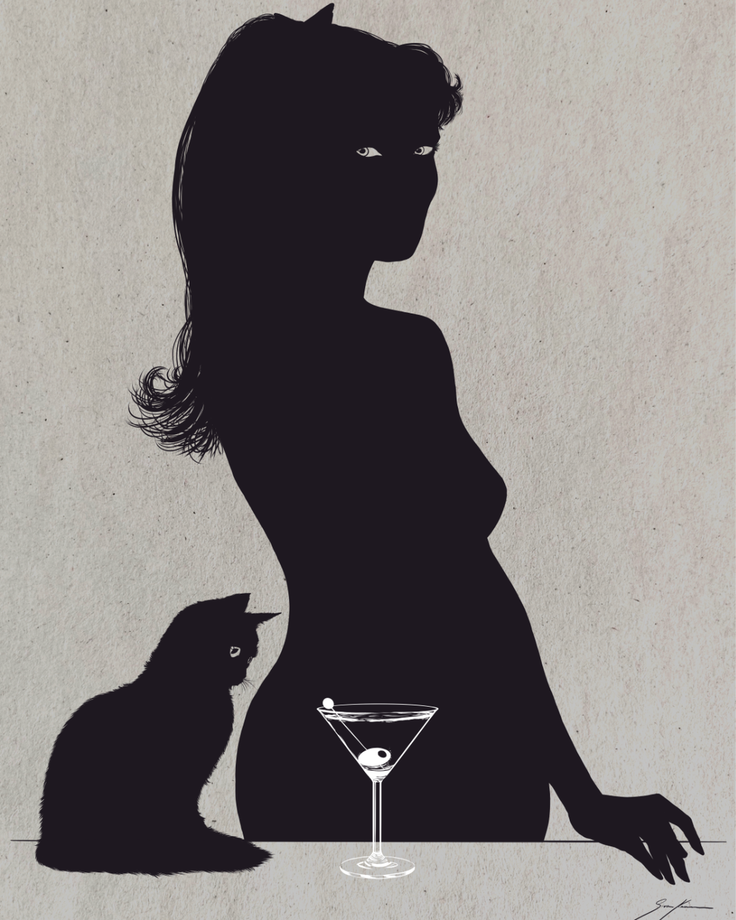 Art Print The Olive In The Martini
