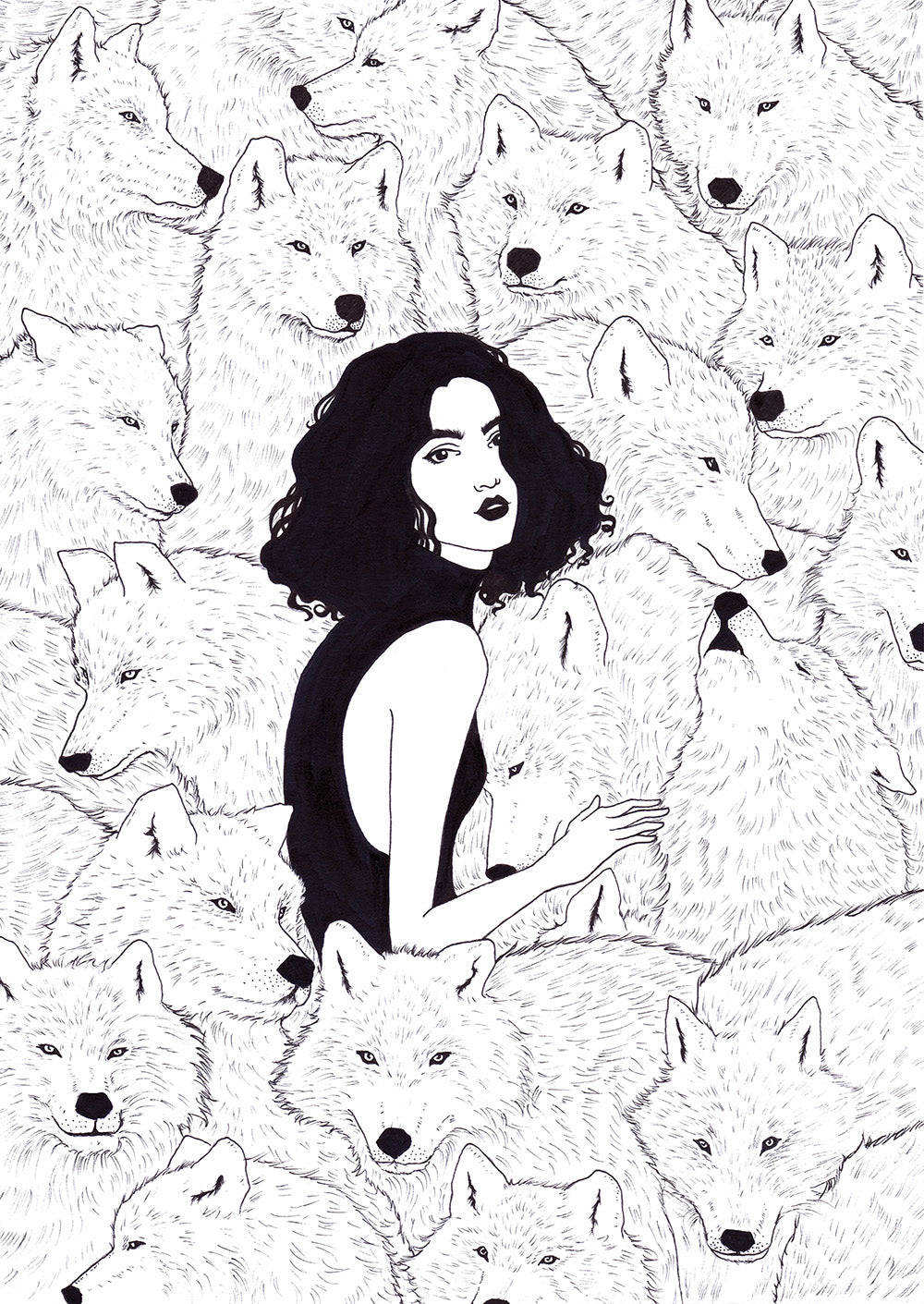 Art Print Wolf Pack